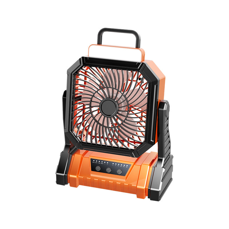 PortaBreeze Heavy-Duty Camping Fan with LED Lights, Remote & USB Output - Rechargeable Outdoor Tent Fan