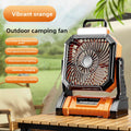 PortaBreeze Heavy-Duty Camping Fan with LED Lights, Remote & USB Output - Rechargeable Outdoor Tent Fan